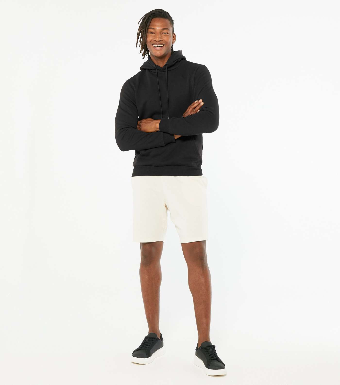 Only & Sons Black Jersey Pocket Hoodie Image 2