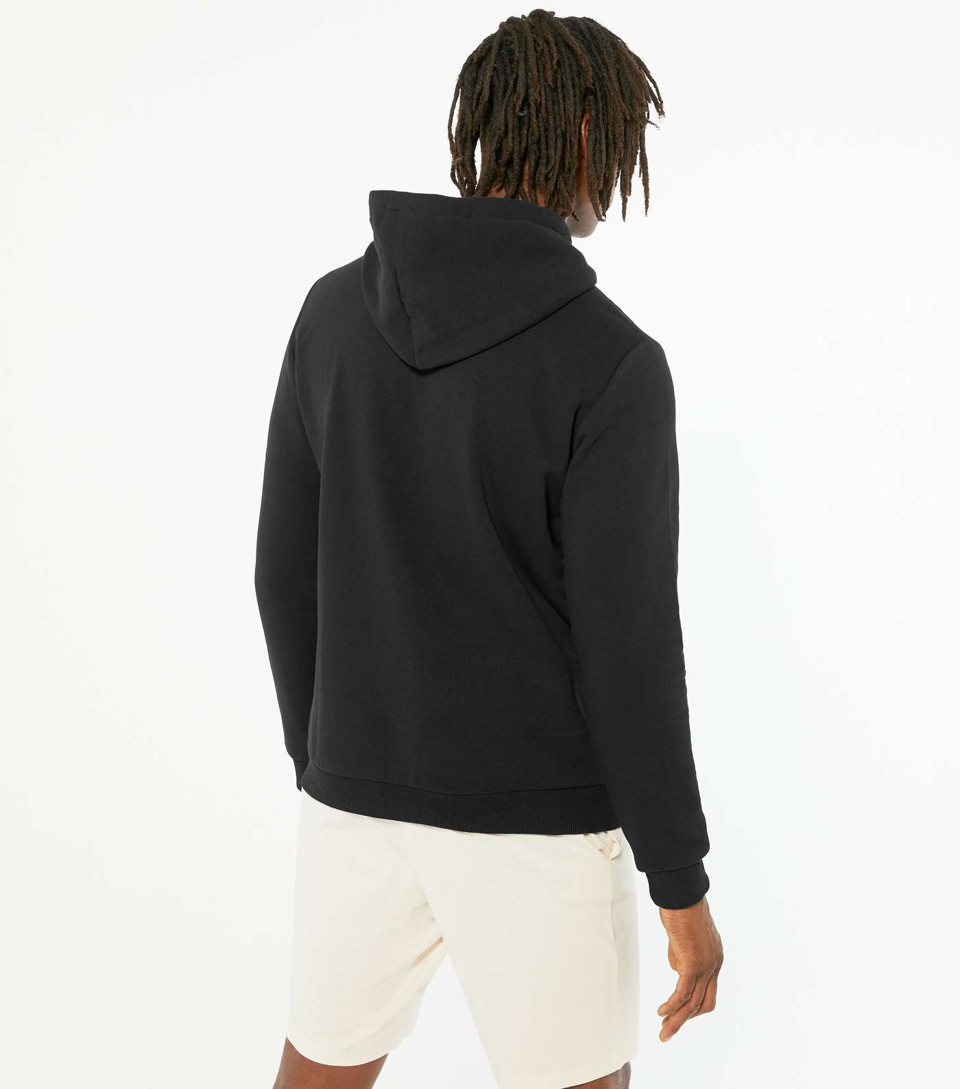 Only & Sons Black Jersey Pocket Hoodie Image 4