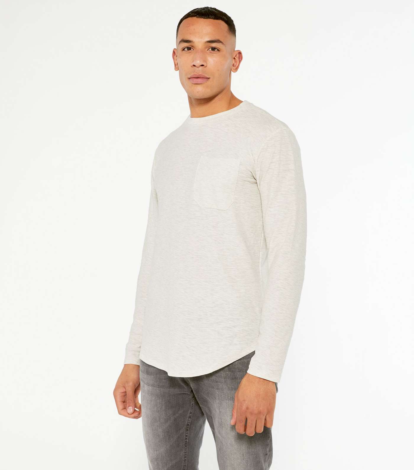 Only & Sons Cream Long Sleeve T-Shirt 