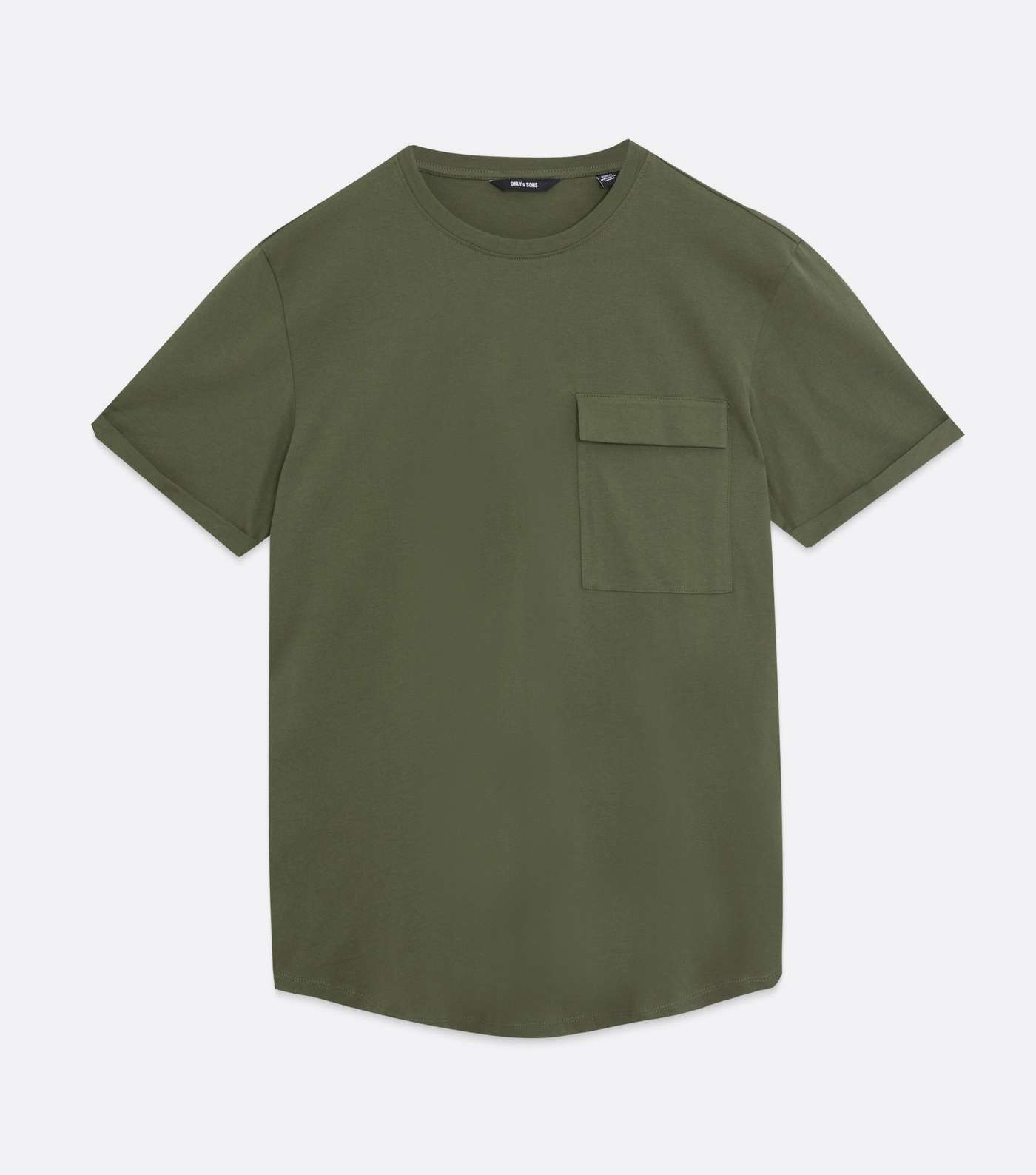Only & Sons Olive Pocket T-Shirt Image 5