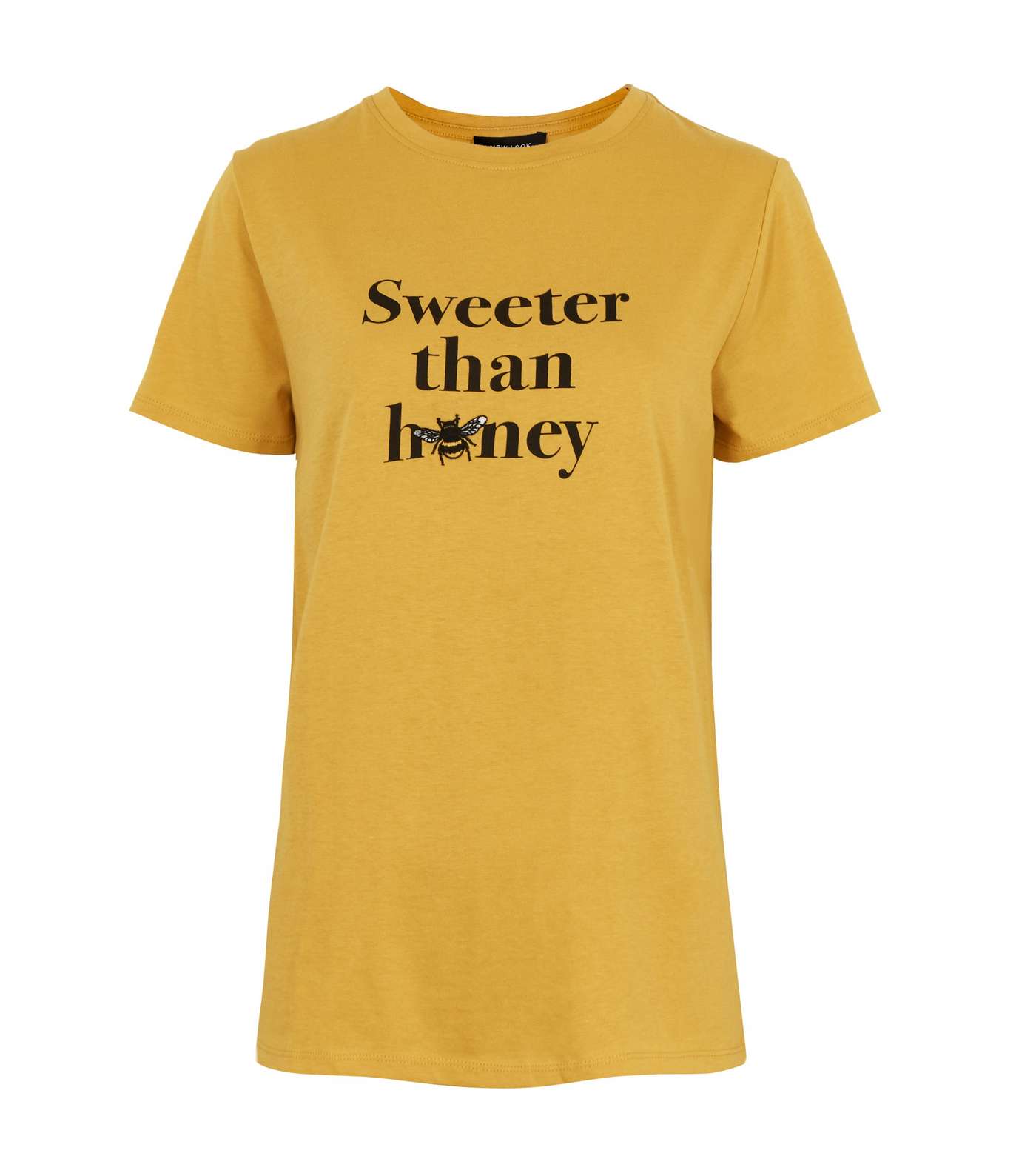 Mustard Sweeter Than Honey Slogan T-Shirt