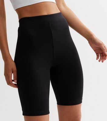 Tall Black Jersey Cycling Shorts New Look