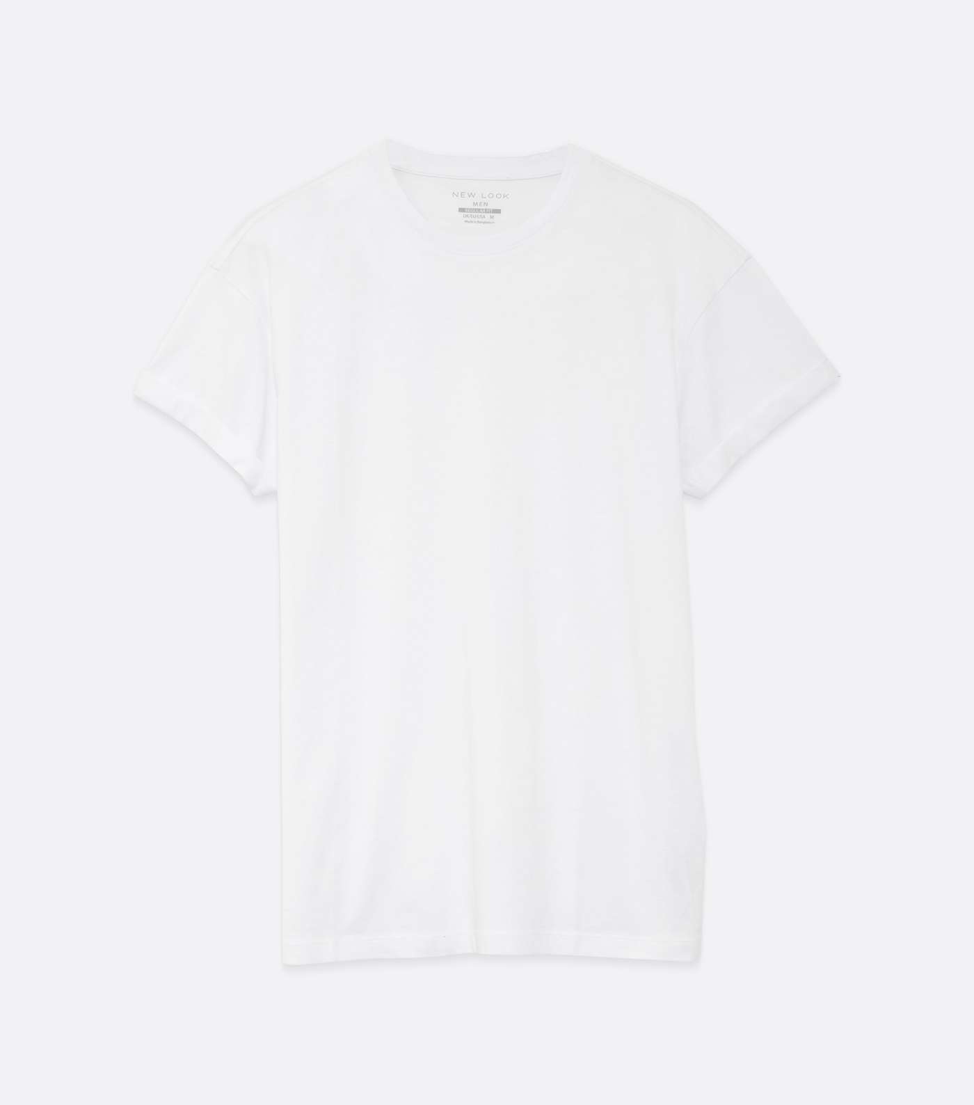 White Roll Short Sleeve T-Shirt  Image 5