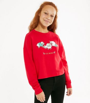 Girls 2025 red sweatshirt