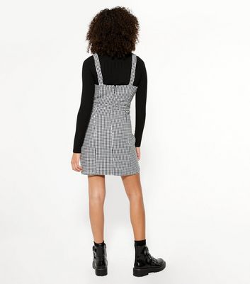 New look hot sale dogtooth pinafore