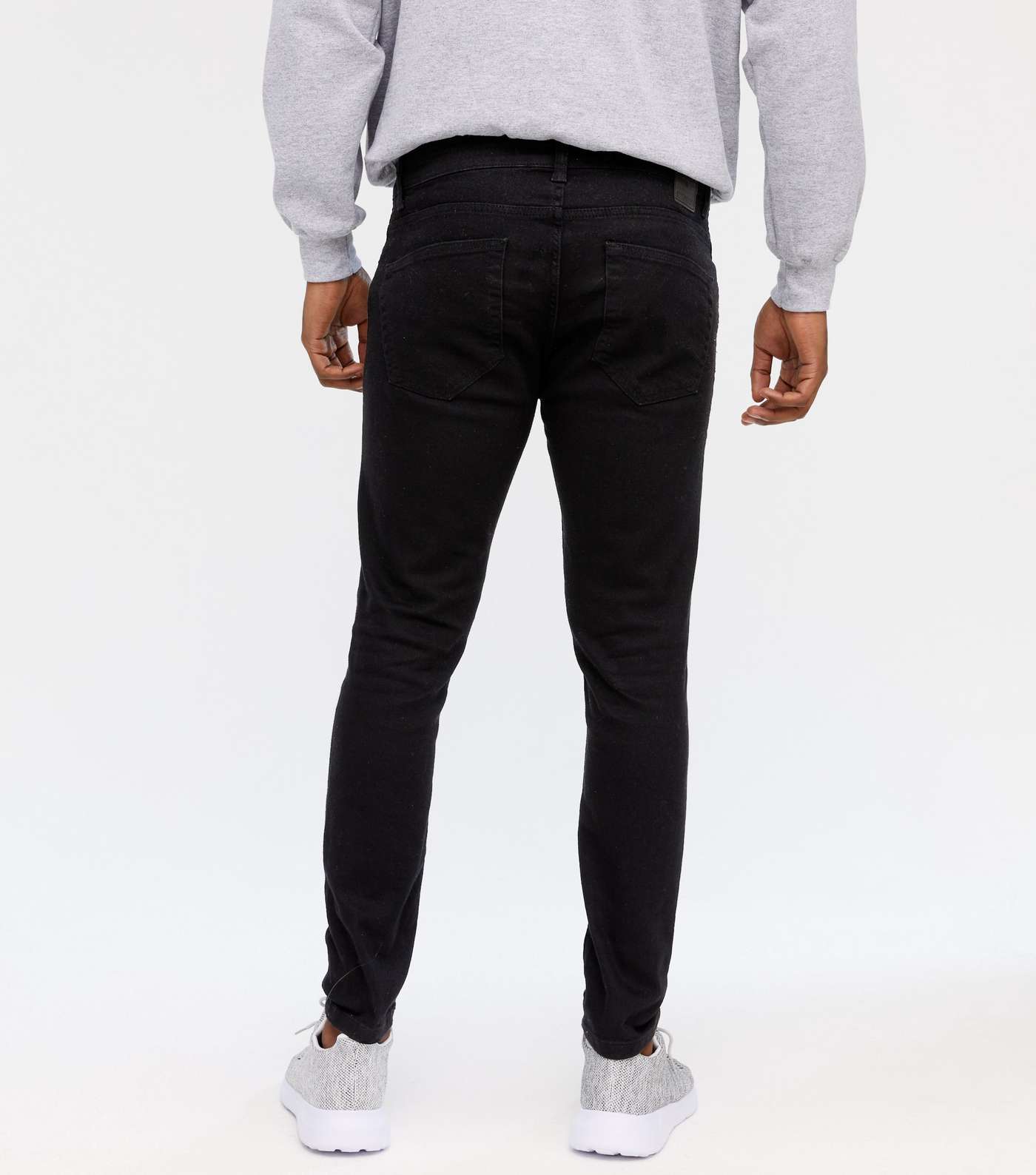 Only & Sons Black Ripped Slim Leg Jeans Image 4