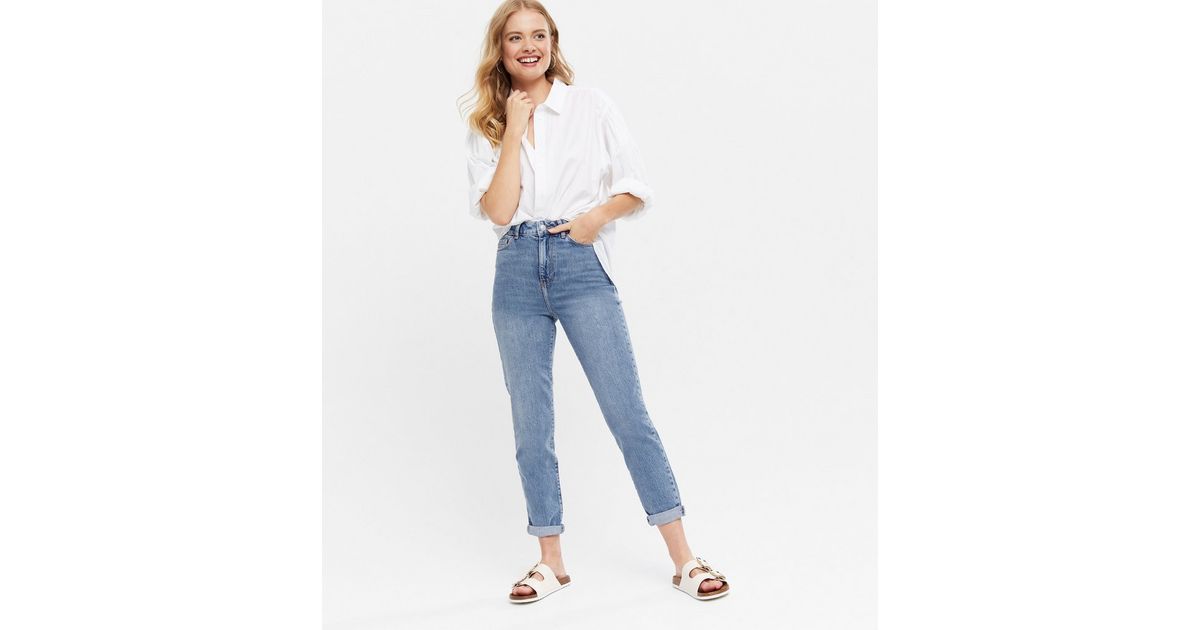 new look waist enhance mom jeans