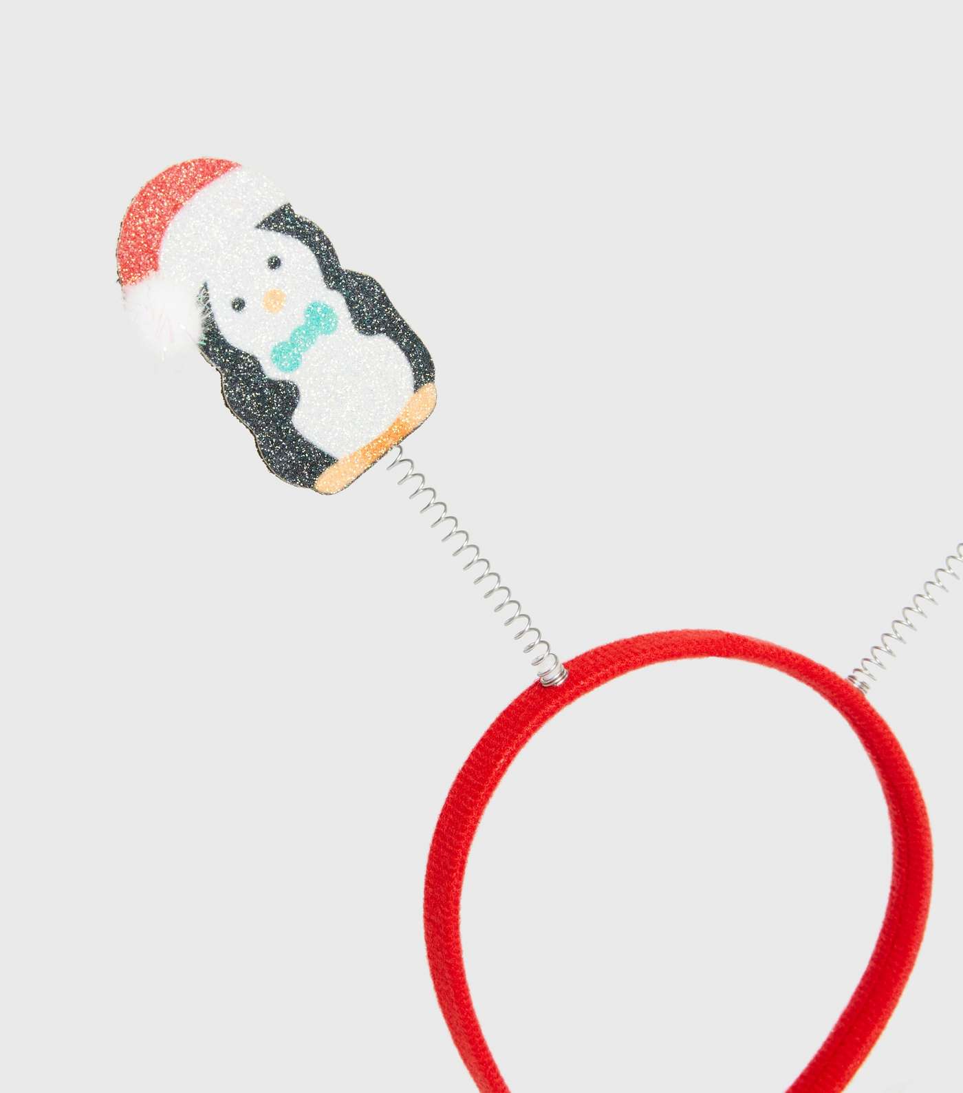 Multicoloured Christmas Penguin Bopper Headband Image 3