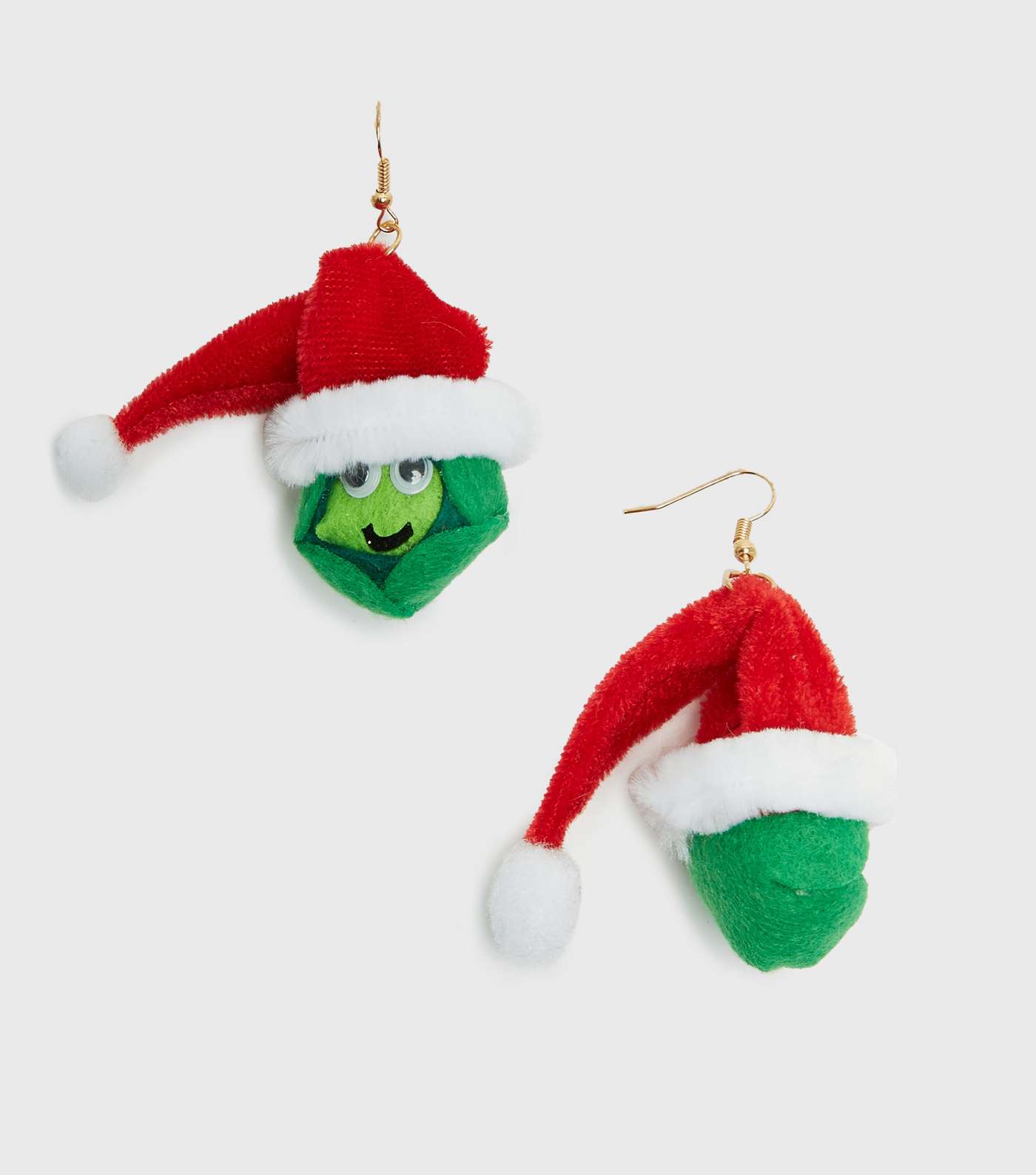 Green Brussel Sprouts Christmas Earrings