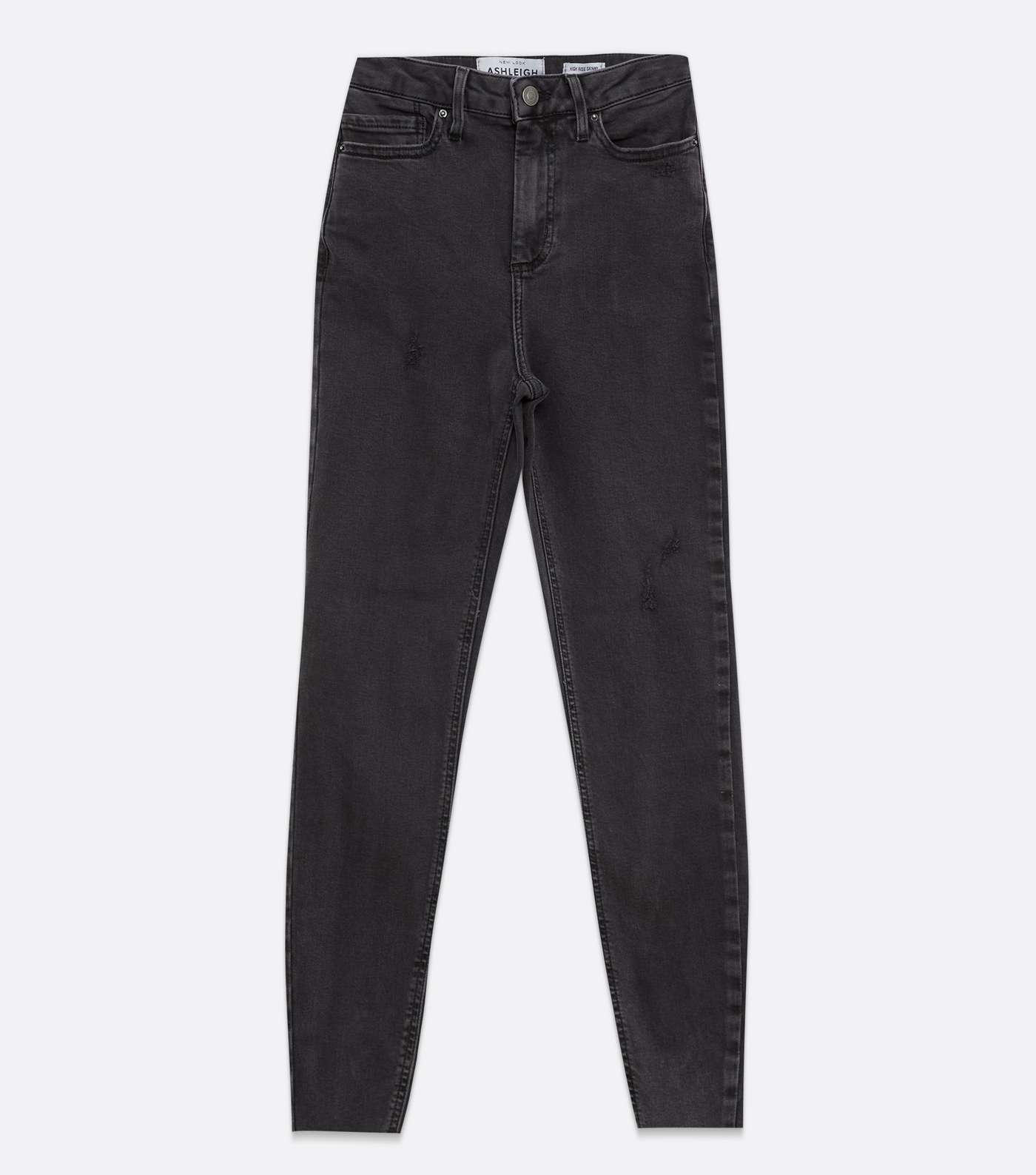 Black Washed High Waist Ashleigh Skinny Jeans Image 5