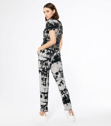 black tie dye jumpsuit