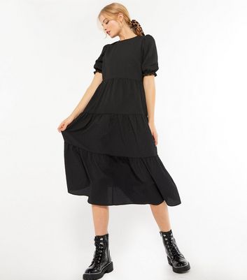 black day dress with sleeves