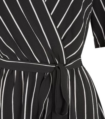 new look black and white striped dress