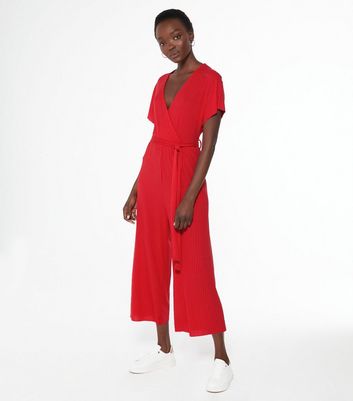 New look red playsuit on sale