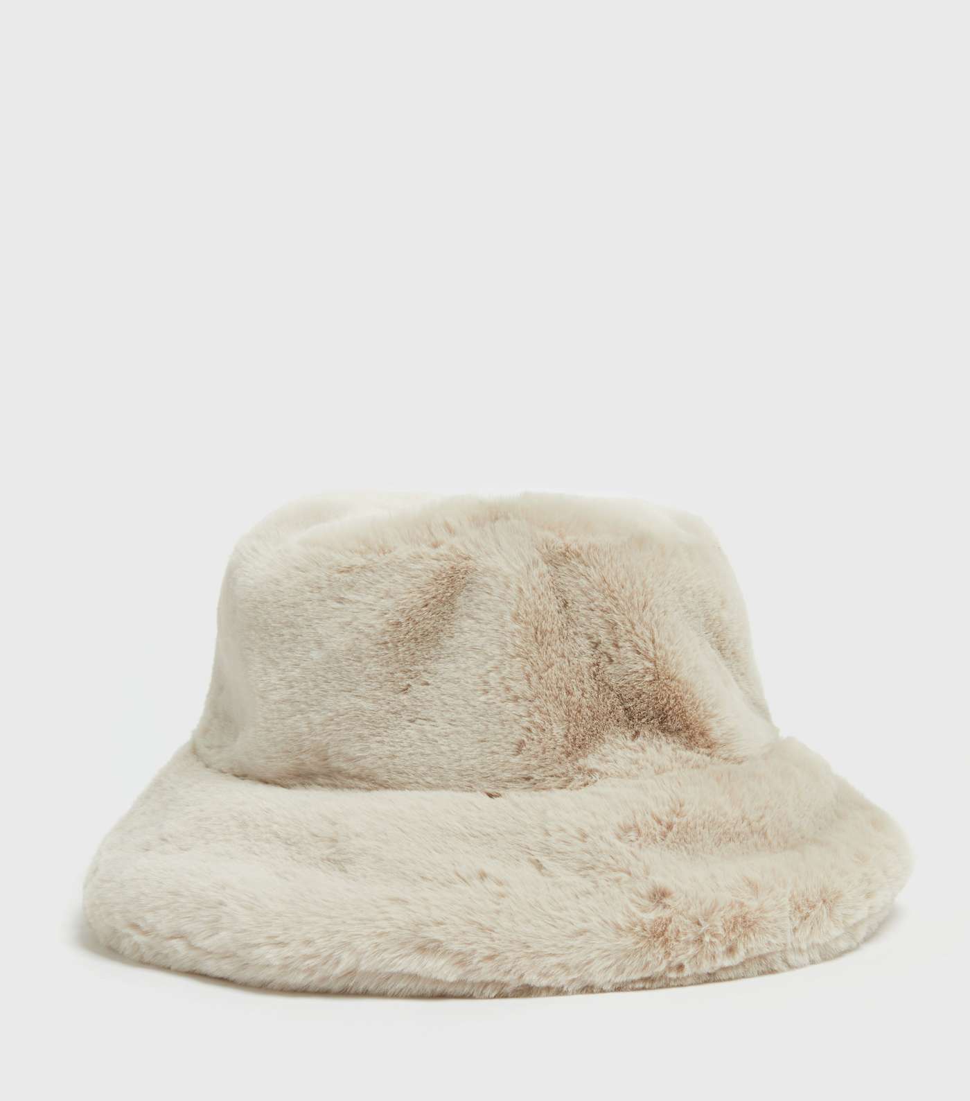 Cream Faux Fur Bucket Hat