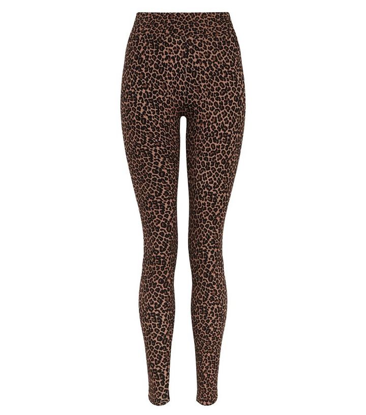 Brown Leopard Print High Waist Leggings | New Look