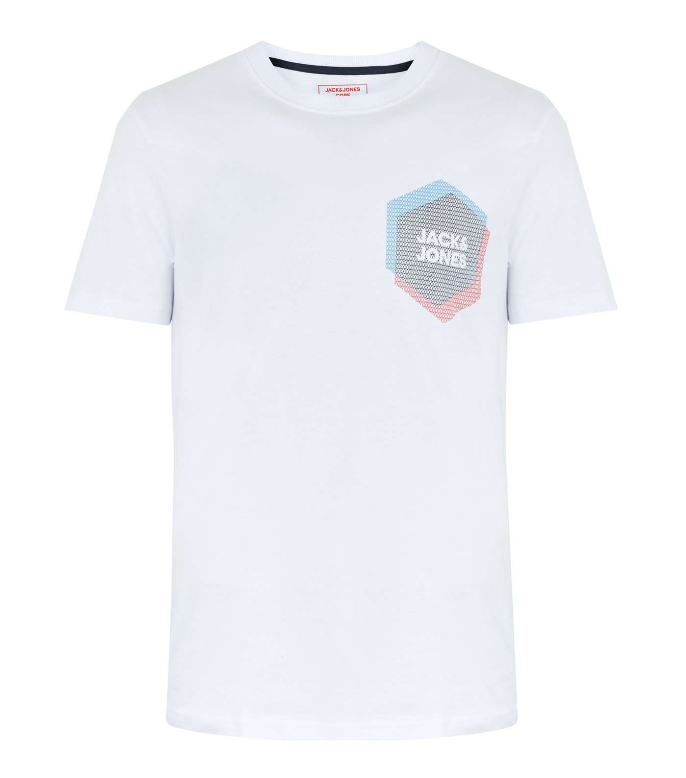 Jack & Jones White Layered Logo T-Shirt Image 5