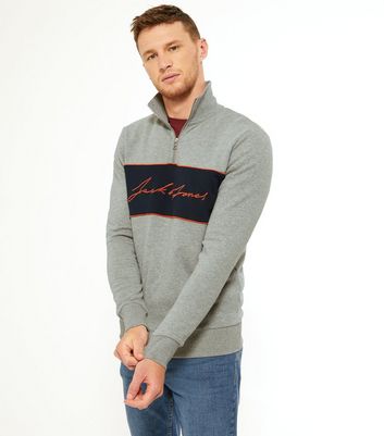 jack jones grey sweatshirt