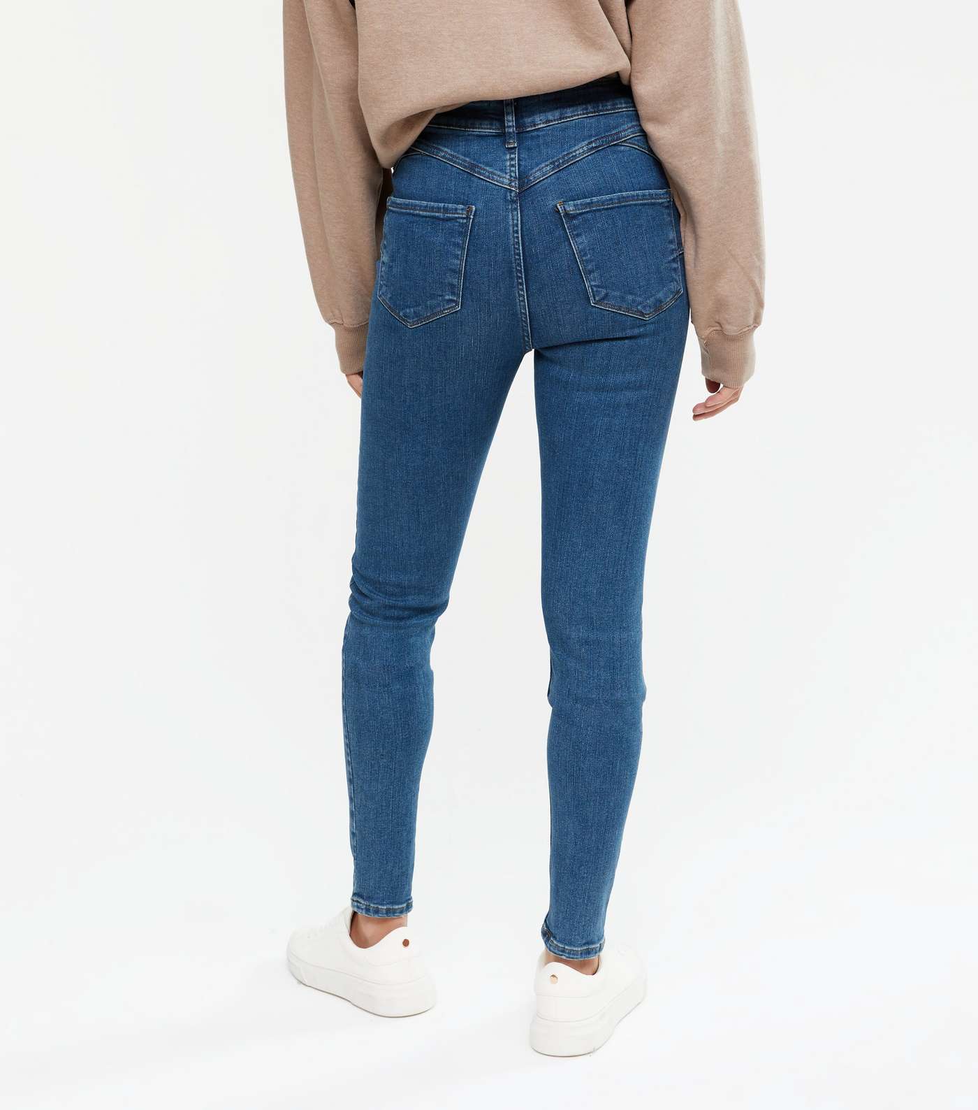 Blue 'Lift & Shape' Jenna Skinny Jeans Image 3