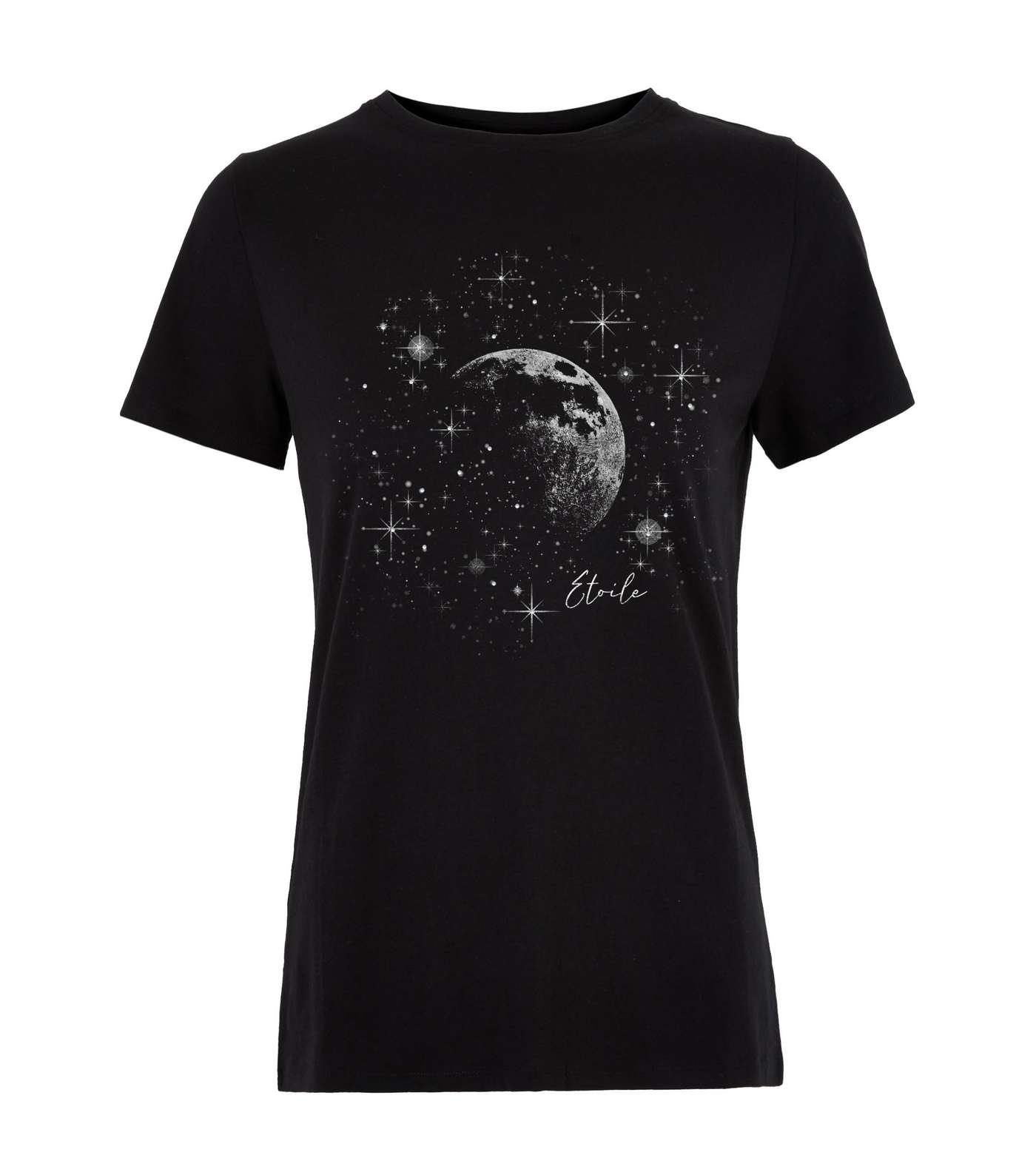 Black Mystic Etoile Slogan T-Shirt Image 3