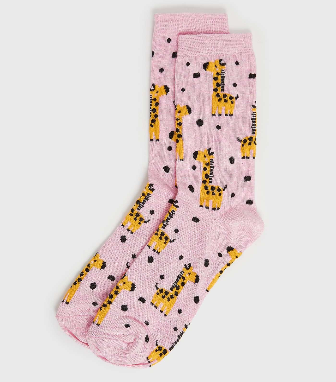 Pink Giraffe Spot Socks