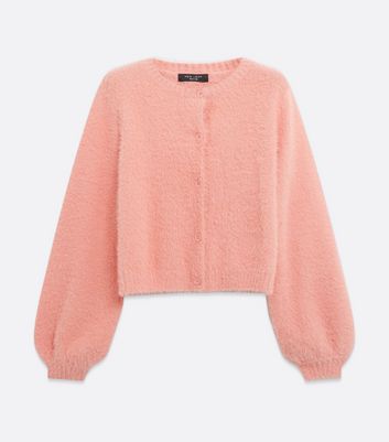 New look clearance pink fluffy cardigan