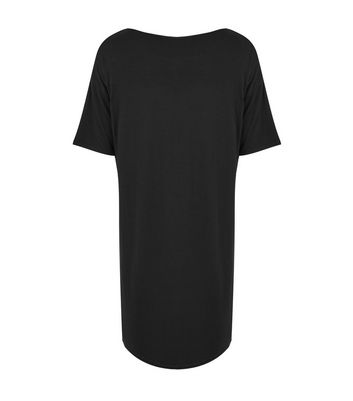 black and white shirt dress