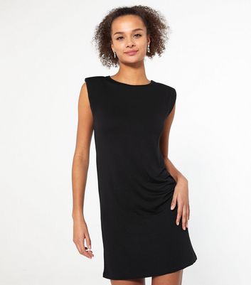 Black t shirt dress new look deals