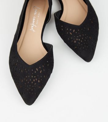 laser cut ballet pumps