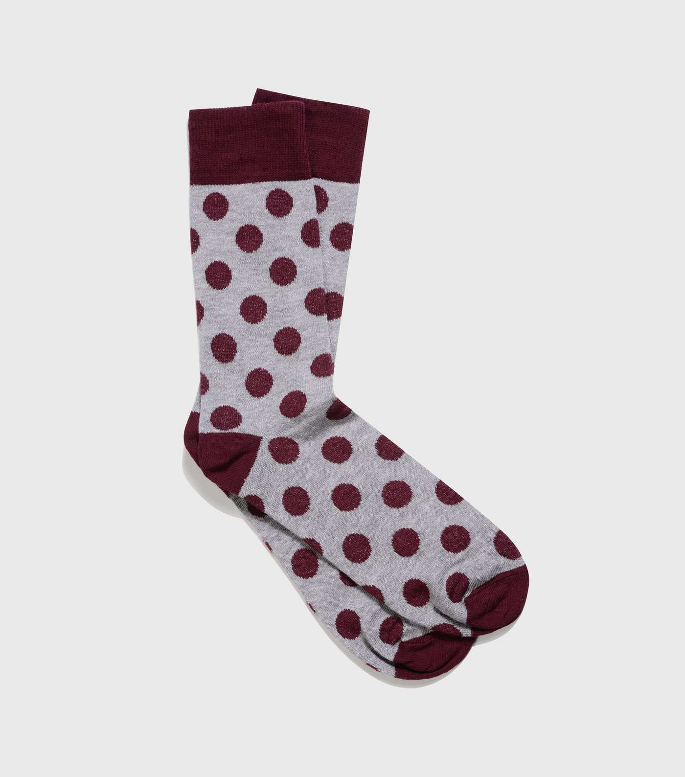 Grey Spot Colour Block Socks