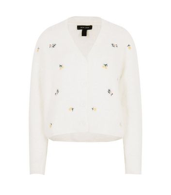 floral knitted cardigan