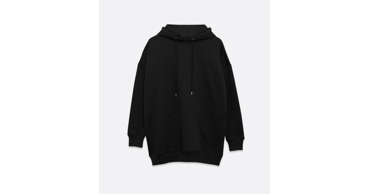 Pink Vanilla Black Long Hoodie New Look
