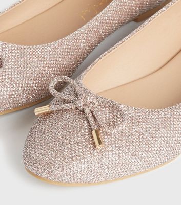 glitter ballet pumps