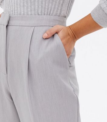 Damen Bekleidung Petite Pale Grey Slim Leg Trousers