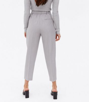 Petite Pale Grey Slim Leg Trousers 
