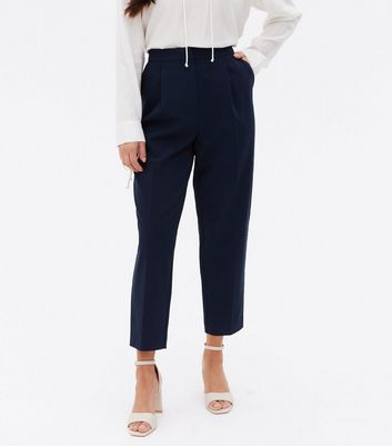 Navy Slim Leg Trousers  Mint Velvet