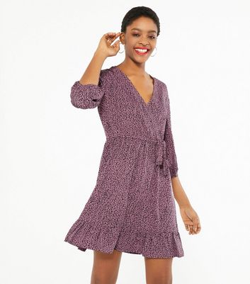 new look plum dress