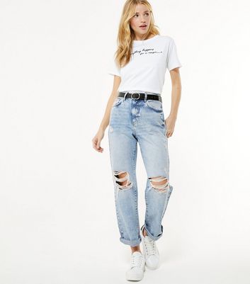 womens petite white straight leg jeans
