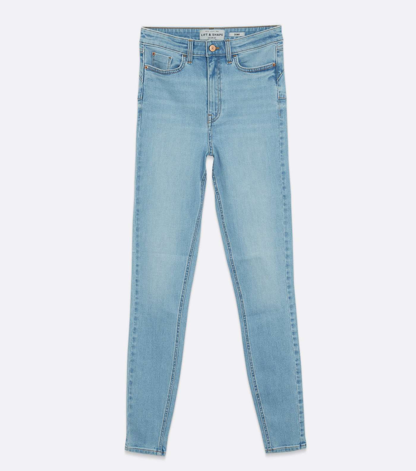 Tall Pale Blue Lift & Shape Jenna Skinny Jeans Image 5