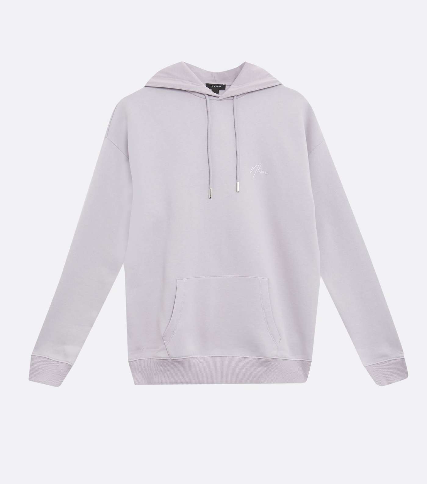 Lilac NLM Embroidered Jersey Hoodie Image 5