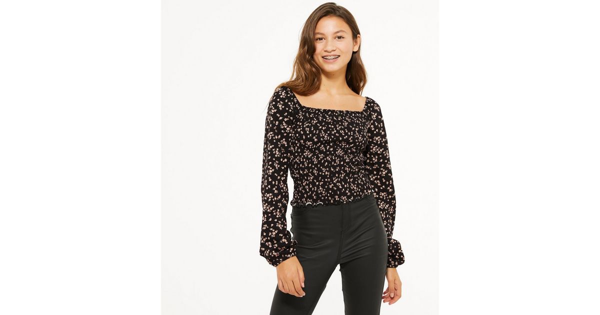 ditsy floral top uk