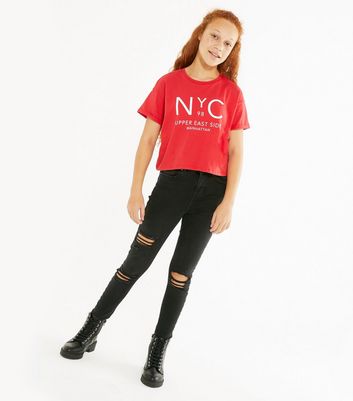 red t shirt for girls