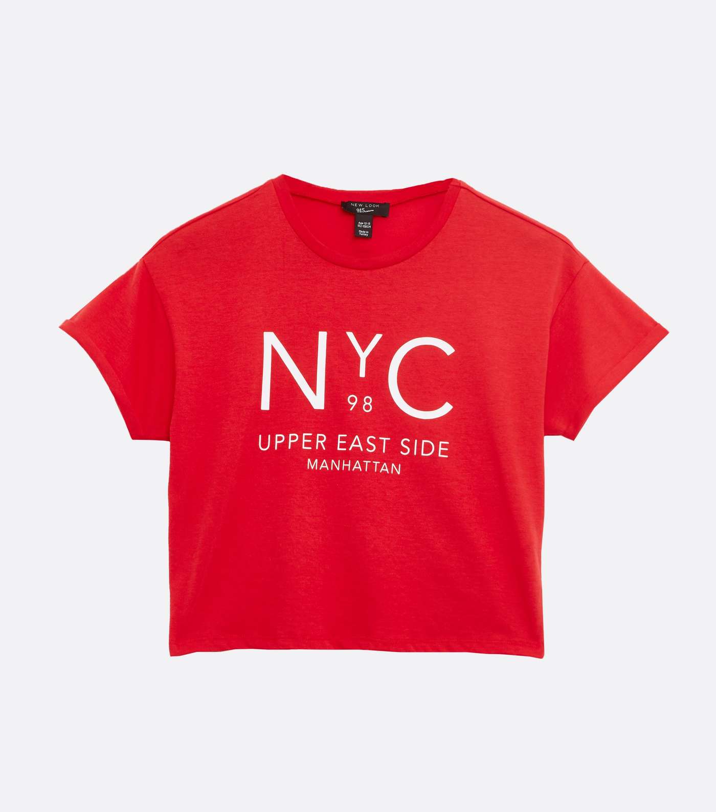 Girls Red NYC Upper East Side Logo T-Shirt Image 5