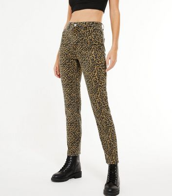 leopard skinny pants