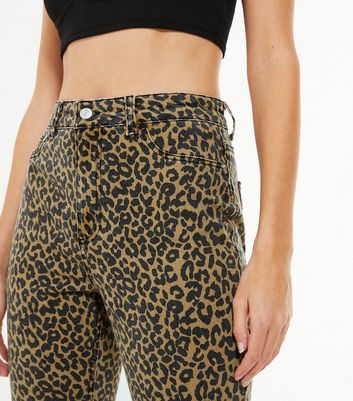 New look leopard print jeans Clearance