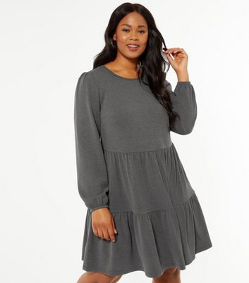 Grey bell outlet sleeve dress