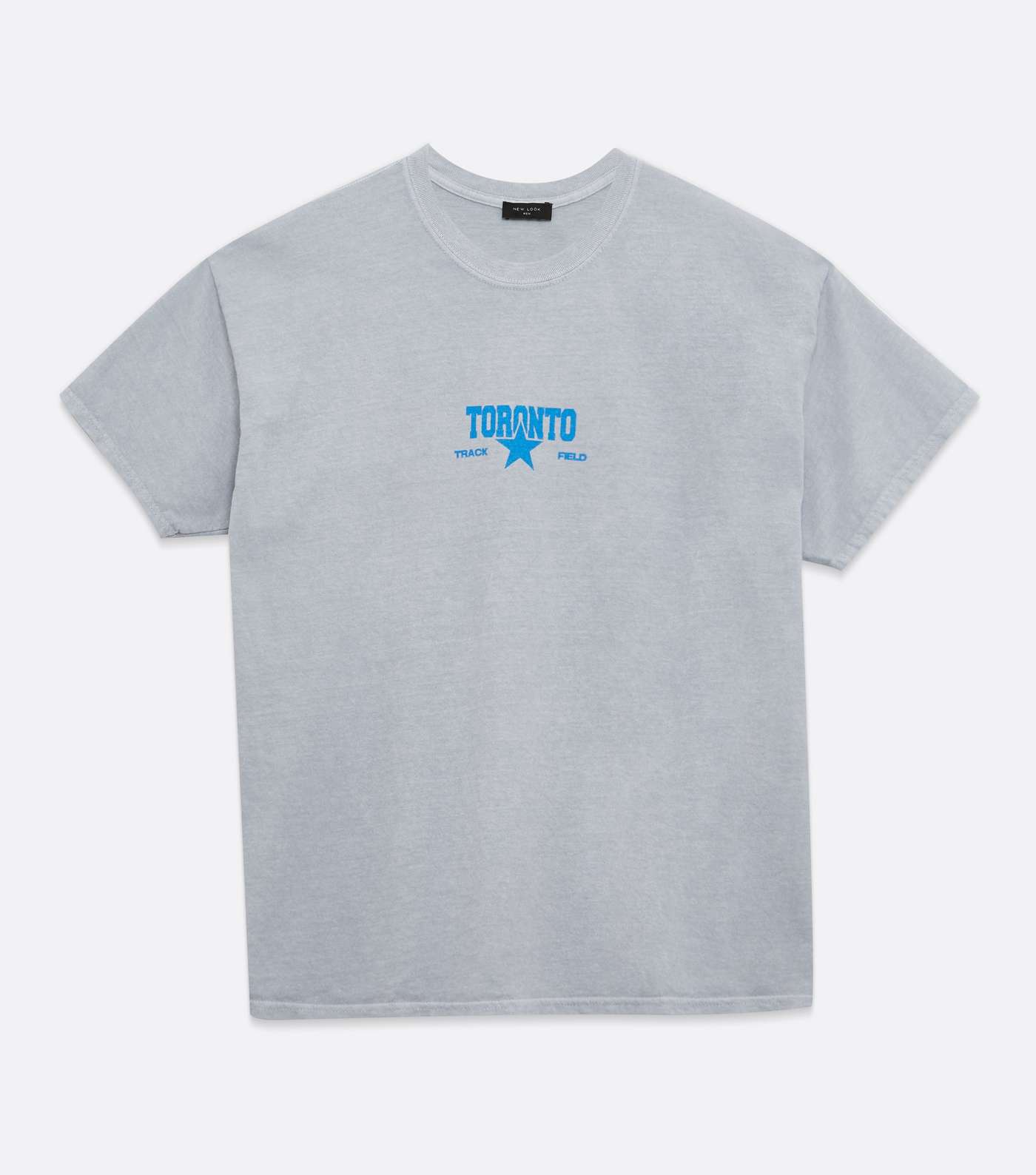 Pale Grey Toronto Slogan T-Shirt  Image 5