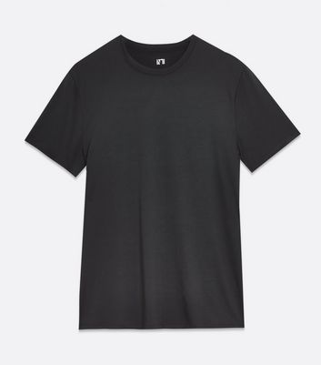 Herrenmode Bekleidung für Herren Black Short Sleeve Crew Sports T-Shirt