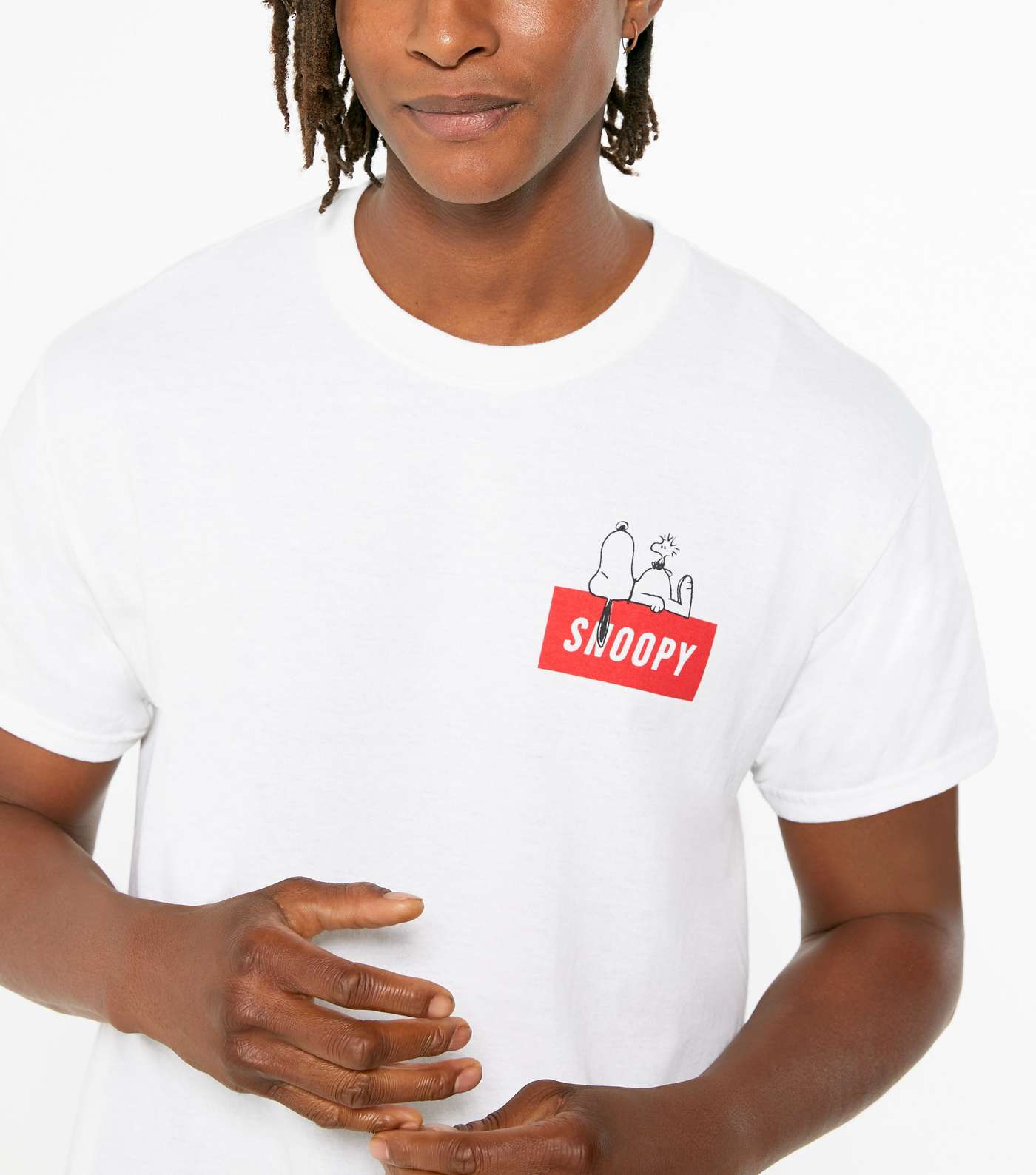White Snoopy Skater Back T-Shirt Image 3