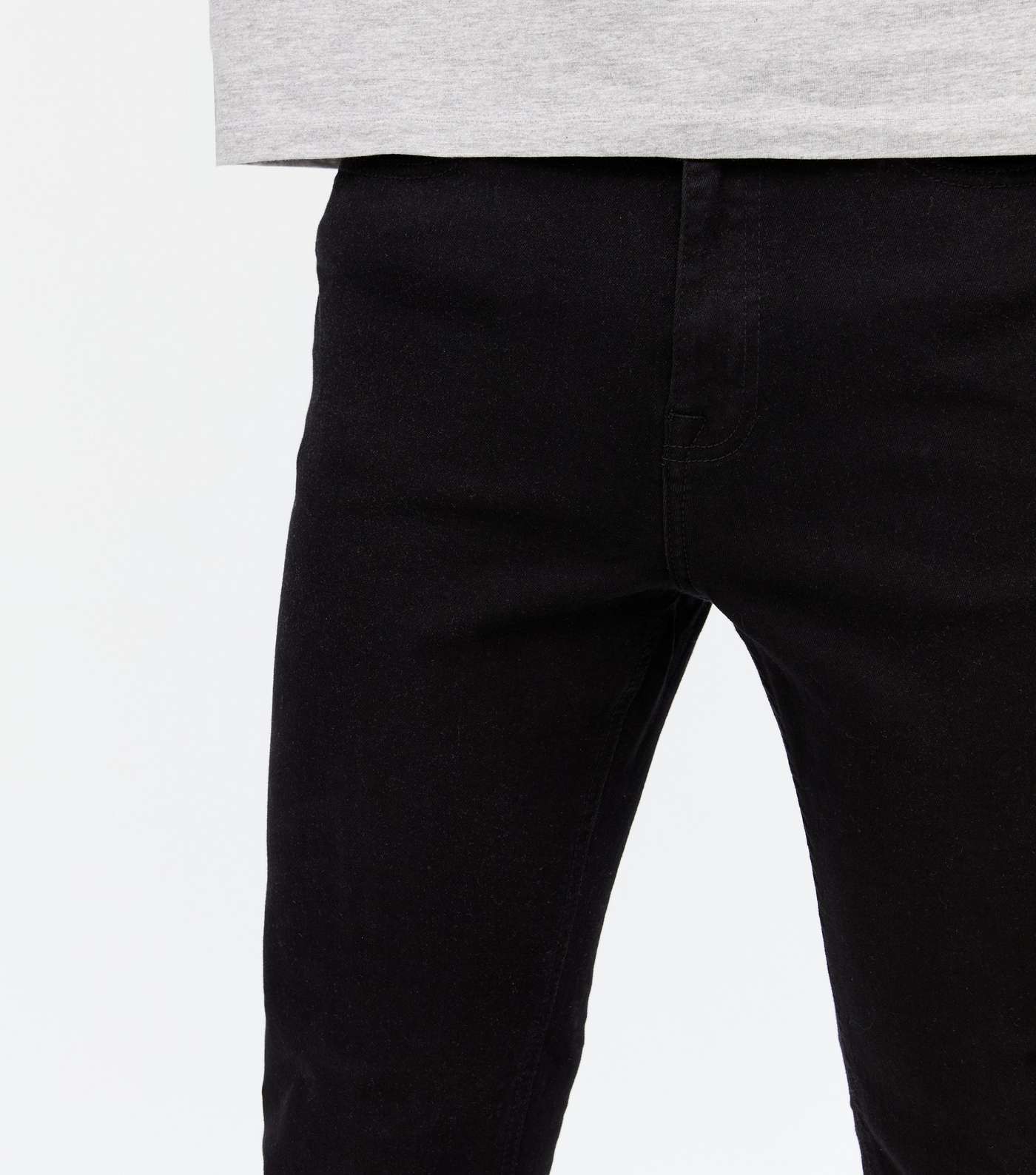 Black Slim Stretch Jeans Image 3